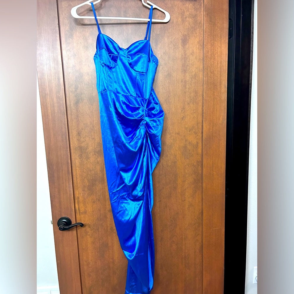 Royal Blue booty scrunch dress size large